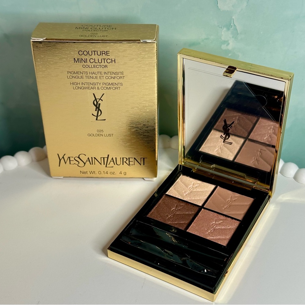YSL Mini Clutch Eyeshadow Palette - 025 Golden Lust- LIMITED EDITION 2025- RARE